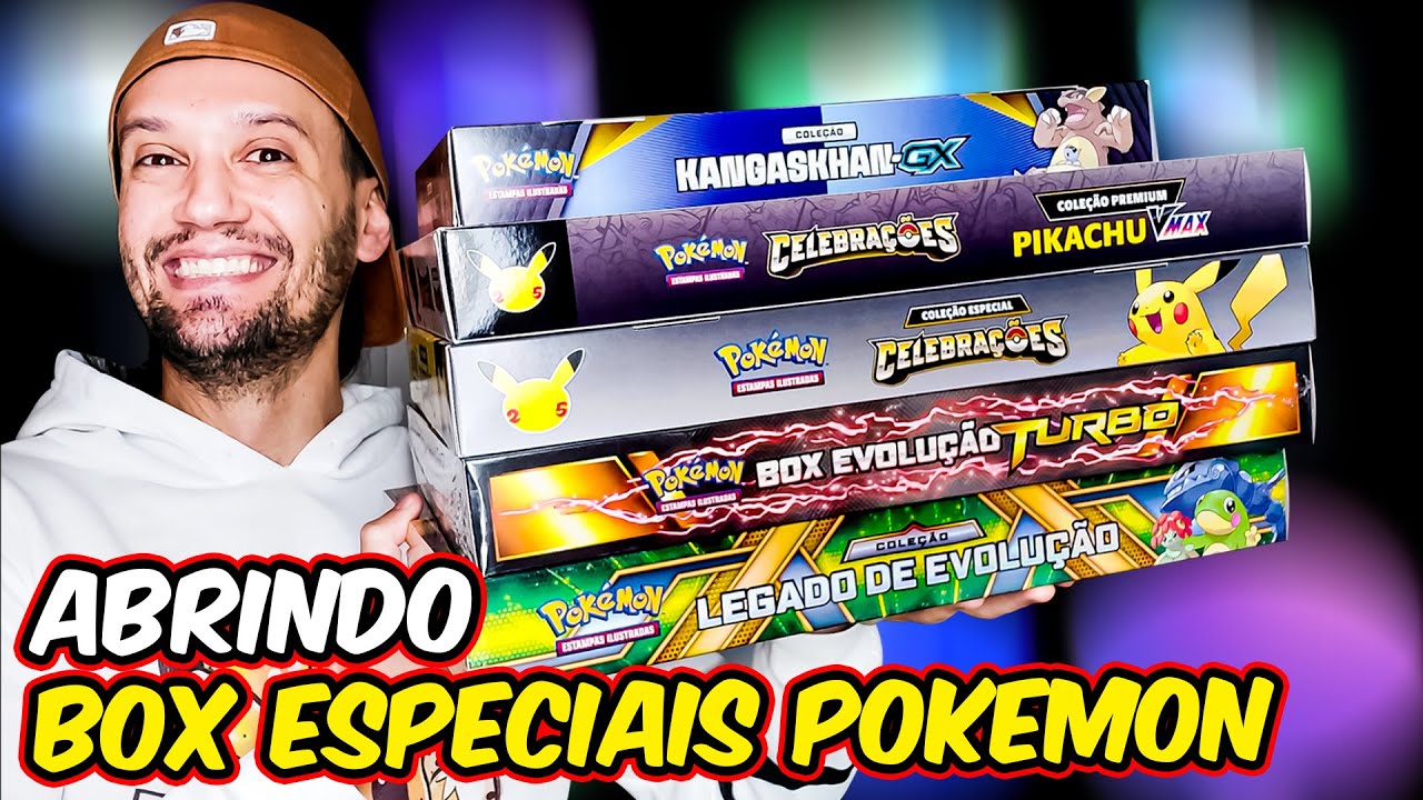 ABRI 100 PACOTES boosters, MUITAS CARTAS RARAS, LUCARIO SHINY! Pokemon TCG  100 PACKS CAPITÃO HUNTER 