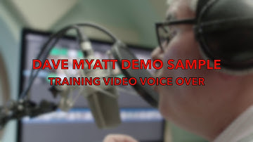 Dave Myatt Voice Over Training Video Demo