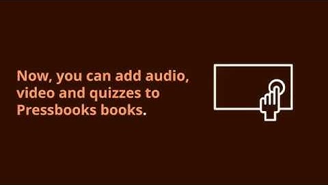 Embedding Videos, Interactive Multimedia and Quizzes in Pressbooks