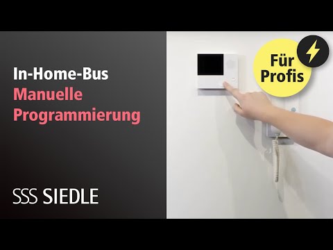 Siedle In-Home-Bus: Manuelle Programmierung