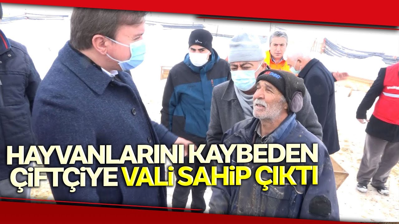 Aksaray Valisi Hamza Aydoğdu, Hayvanlarını Kaybeden Çiftçiye Sahip Çıktı