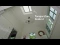 Create interior air flow with skylights