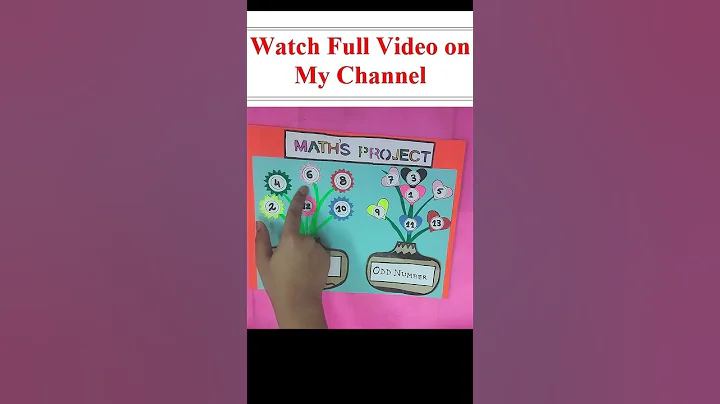 Odd and Even Numbers Project Activity 🔢 | Easy & Amazing Math TLM for Kids #Shorts #ujancreations