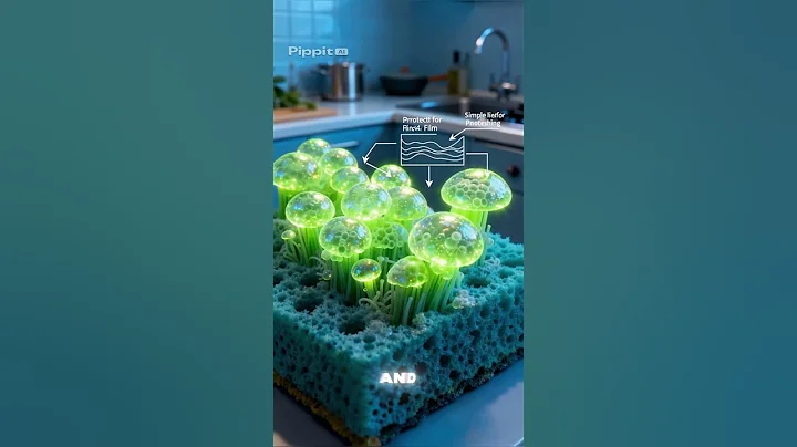 The Germs Hiding in Your Kitchen Sponge 🦠😱 #KitchenHacks#FoodSafety #shortsviral  #ScienceFacts