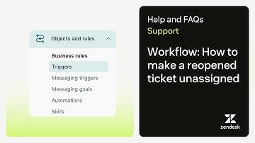 Workflow: How to make a reopened ticket unassigned