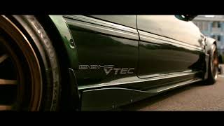 Honda Civic Ef9 Vtec Wide Body Kit Green Frog