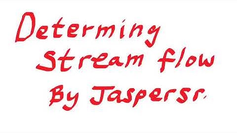 Determining stream flow