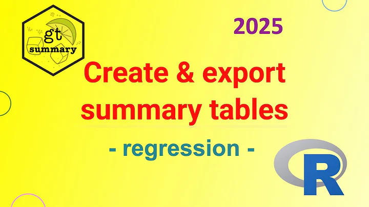 Create and export summary table for regression analysis using gtsummary (2025) | Learn to do SCIENCE