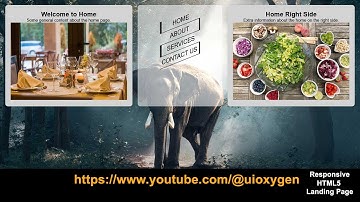 Responsive HTML5 Landing page | Create Single Page Website Using HTML CSS and js #uioxygen