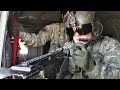 Aviation gunnery training  helicopter door gunner firing m240b machine guns