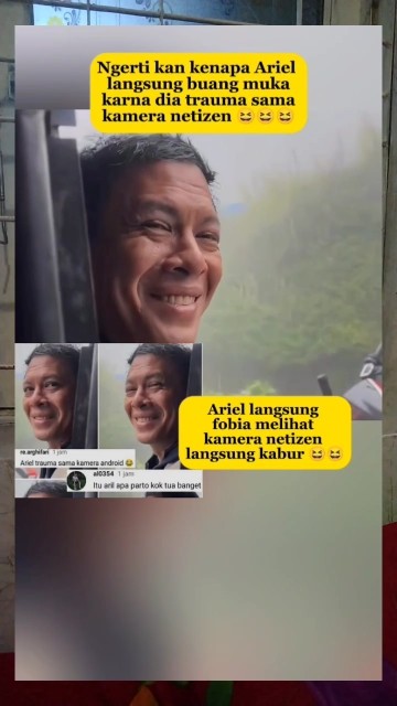 Muka Ariel beda sekali di kamera netizen #arielnoah #ariel #gadingmarten #raffiahmad #desta #shorts