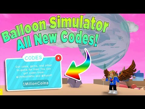 All New Codes Roblox Ballon Simulator Youtube - balloon simulator roblox bubble gum simulator codes