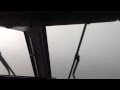 Dangerous Landing during heavy storm- Runway appears on final - Cockpit view