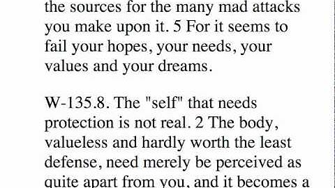 A Course In Miracles Workbook Lesson 135