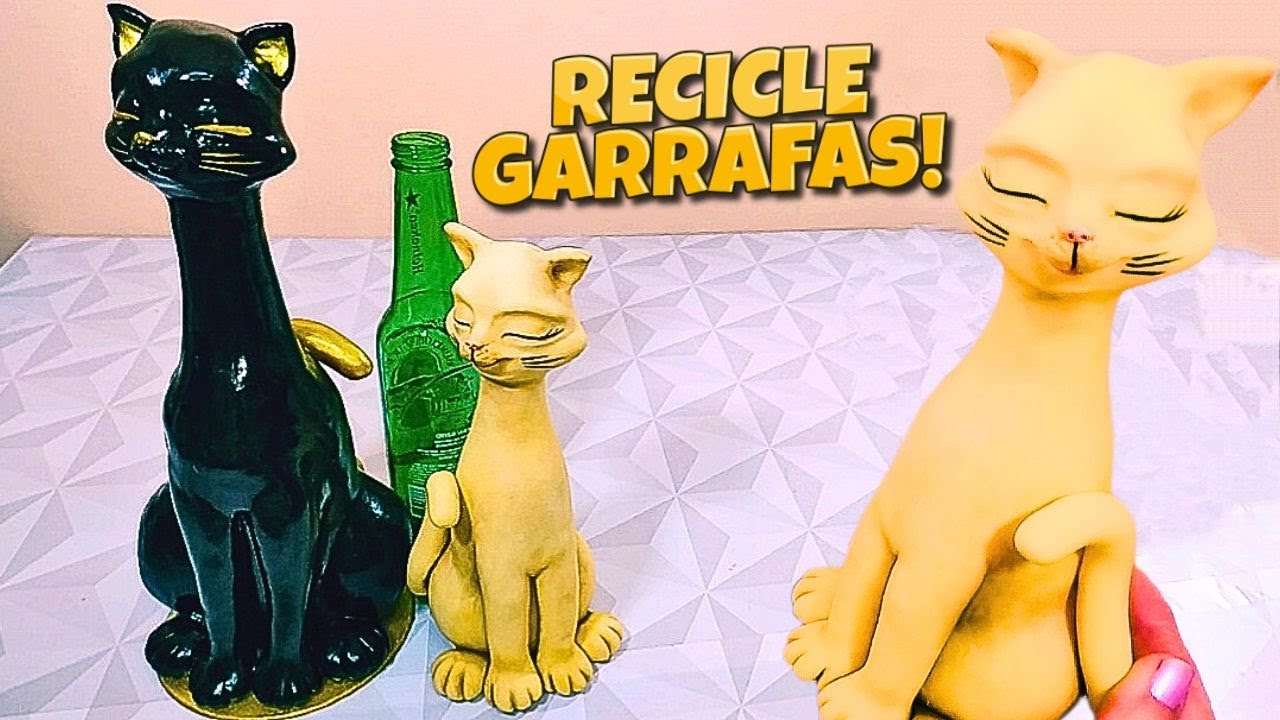 RECICLE GARRAFAS COM ESSA ADORÁVEL IDÉIA EM BISCUIT.