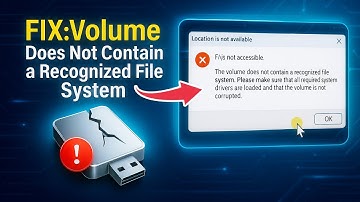 Het volume bevat geen herkend bestandssysteem FIX (2025) - Stap voor stap