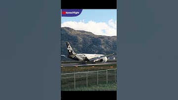 Boeing 787-9 Dreamliner Air New Zealand Hard Landing at Queenstown Airport #hardlanding #aviation