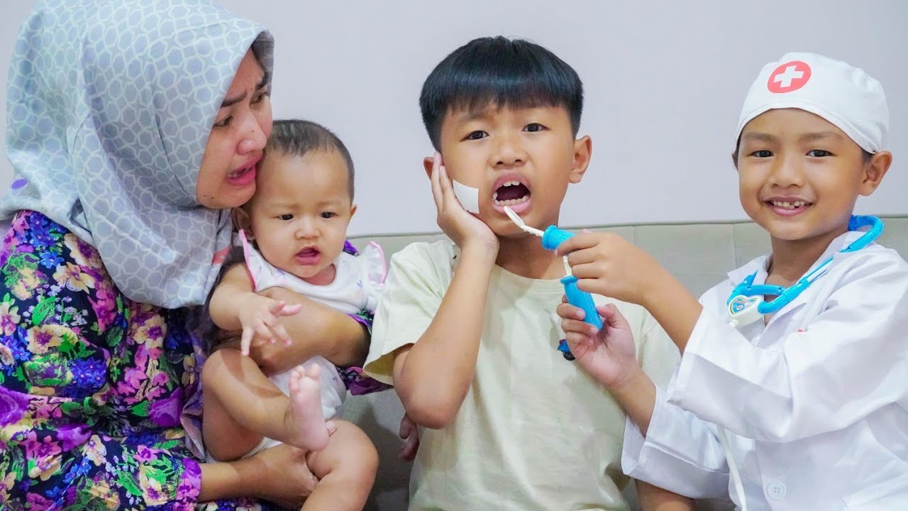 DRAMA DOKTER DOKTERAN DAVIN SAKIT GIGI 🥴 | Davino Vlog