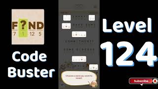 Code Busters Level 124 Walkthrough 🧩 | All Puzzle Solutions| Solutionguruji