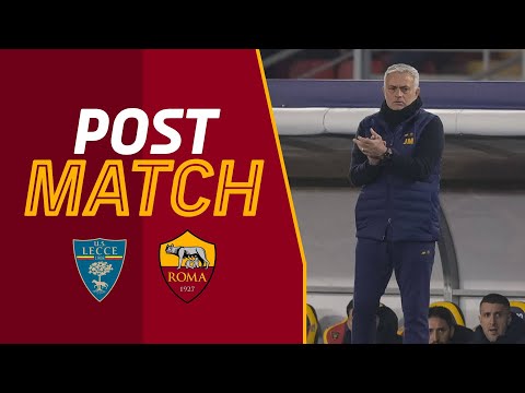 &quot;Abbiamo fatto di tutto per vincere&quot; | JOSÉ MOURINHO AL TERMINE DI LECCE-ROMA