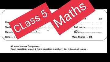 Class 5  maths Board sample paper #class5 maths Sample paper #pseb #solved #class-5