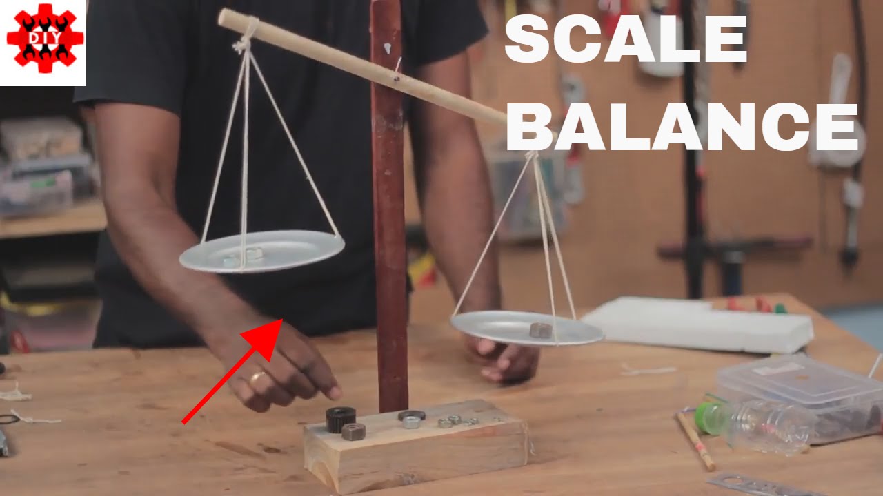 How can I make my own weighing scale?