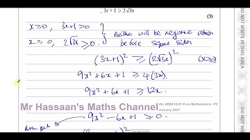 WMA12/01 IAL (Edexcel) P2 Jan 2021 Q5 Proof by Deduction; Counter Example