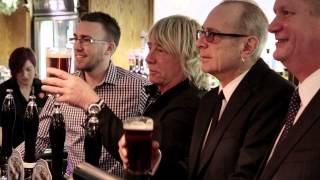 Status Quo Tasting Piledriver Beer with JD Wetherspoon