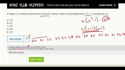 Probability 26- If integer C is randomly selected from 20 to 99, inclusive. What is the probability