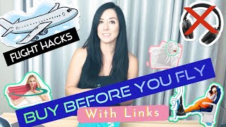 ✈️ Flight Hacks - Travel Hacks - Travel Products - Buy these products before your next flight