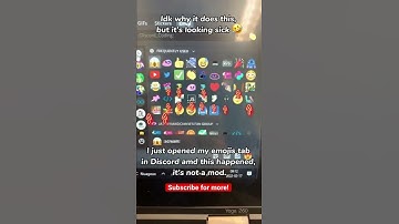 Why does my Discord emojis glitch like this #shorts #discord