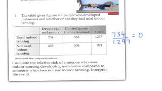 Probability Risk and Relative Risk