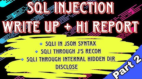 Sql injection | Bug bounty series | 200+ writeup | 100+ h1 report | Part 2