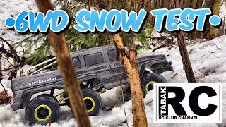 RC Trophy. HSP 6WD. SNOW TEST.