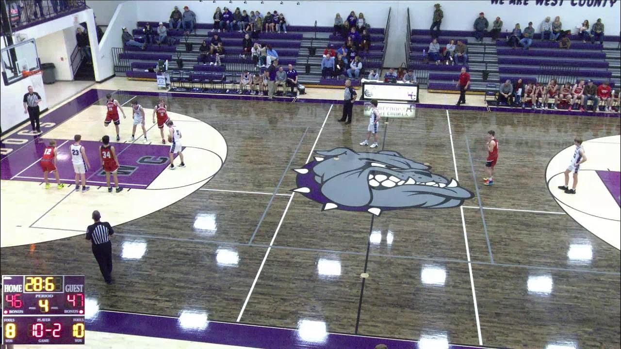 West county high school vs steelville high school mens jv basketball