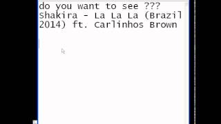 Shakira - La La La (Brazil 2014) ft. Carlinhos Brown