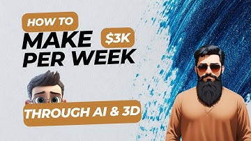 Unlock $3K/Week with AI & 3D Design | Easy Steps to Start Your Side Hustle!!