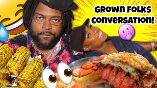 EP 43 |😂 HILARIOUS! ⚠️GROWN FOLKS CONVO! THINGS GUYS DONT TELL WOMEN! HUGE LOBSTER TAIL | BEBE EATS