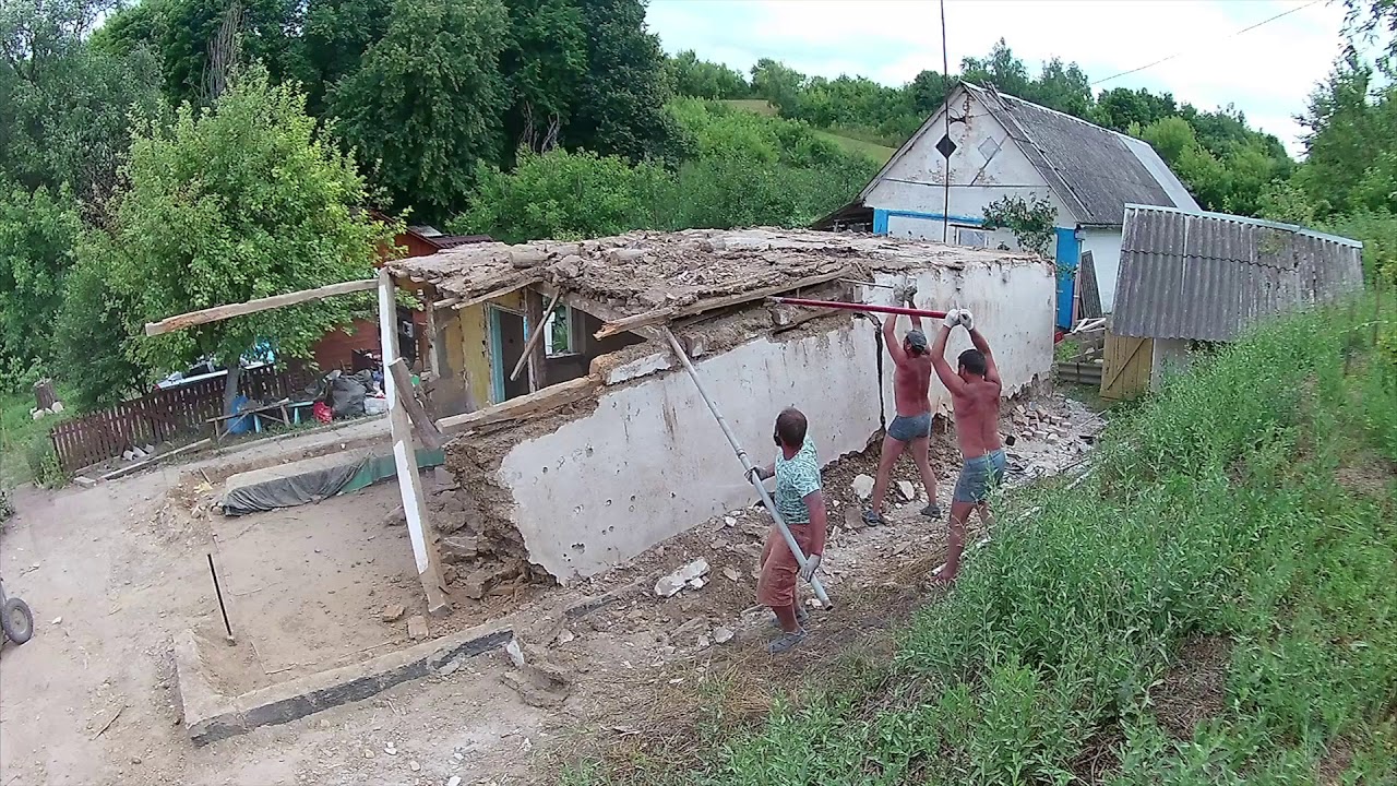 Снос глиняного дома и вывоз мусора. Как снести дом своими руками без ...