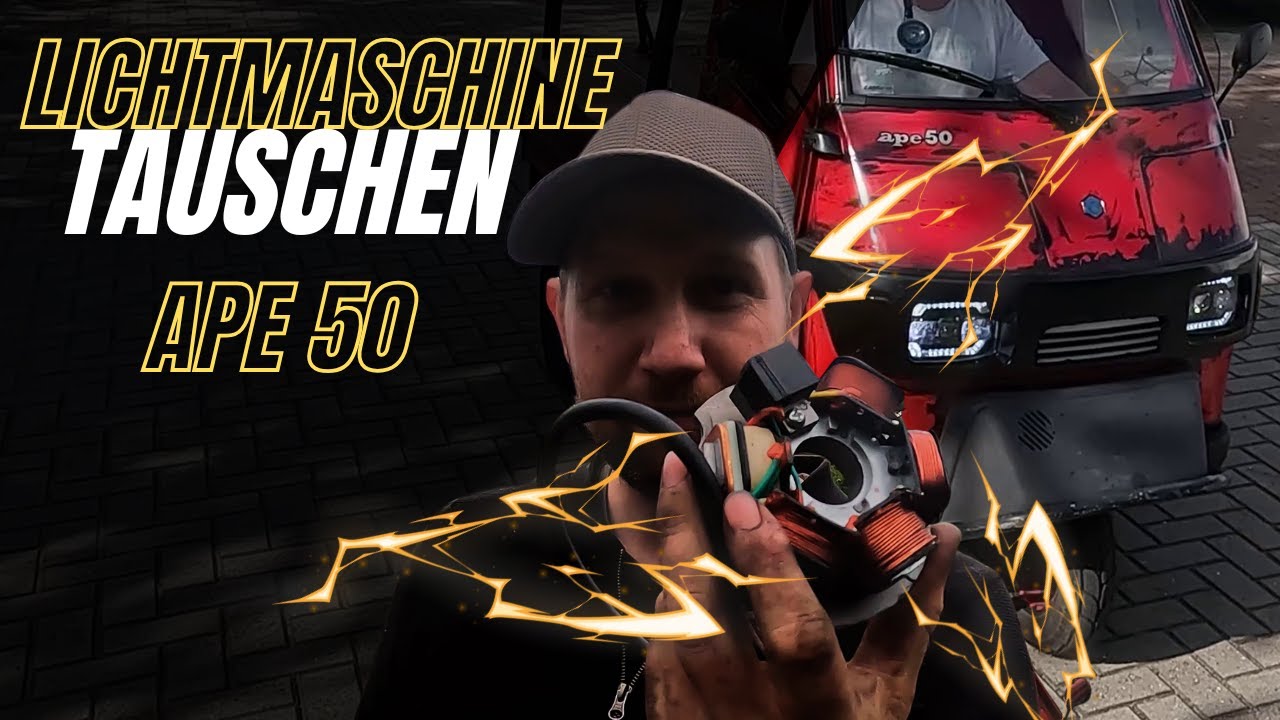Ape 50 - Lichtmaschine tauschen #ape50 #tuning #diy