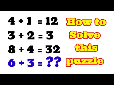 4+1=12, 8+4=32, 3+2=3, 6+3=? ||HOW TO SOLVE THIS QUESTION