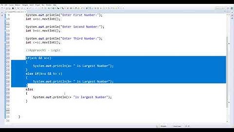 Frequently Asked Java Program 09: Find Largest Of 3 Numbers | 2 Different Ways