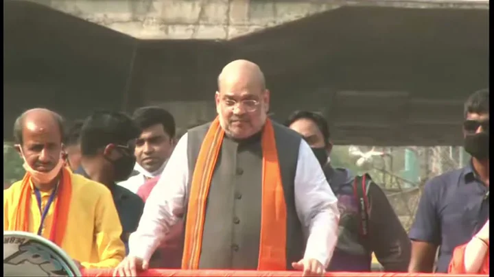 HM Shri Amit Shah's roadshow in Debra, West Bengal.