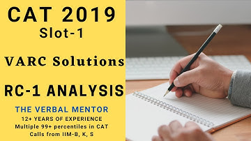 CAT 2019 VARC | Passage 1 | Summary | Analysis | how to solve RC | Previous year CAT RC | RC Tips