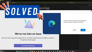 Celebrity FIX: We’ve Run into an Issue – WebView2 Component Not Found | Runtime is already Installed | HOBI IT Net Worth