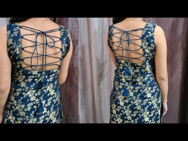 Beautiful Naira Style Kurti cutting and stitching/Designer back neck  cutting/Trendy kurti cutting - YouTube