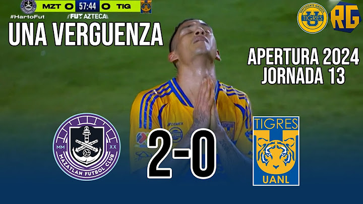RESUMEN COMPLETO Mazatlán vs Tigres 2-0 | Liga Mx Apertura 2024 Jornada 13 | HUMILLANTE