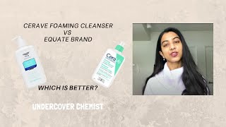 equate cerave foaming cleanser