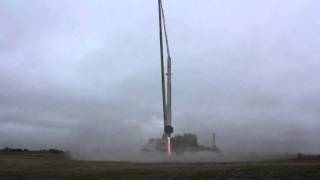 Tube rocket rev A, first short hover test