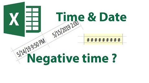 Excel Tutorial : How to Display and Calculate Negative time